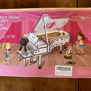 Maydear 3D Wooden Puzzles for Kids,Educationa Science DIY Model Craft Kit- Piano